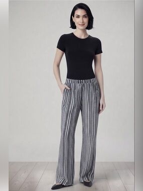 🆕 Elizabeth & Clarke Striped Wide Leg Pants
